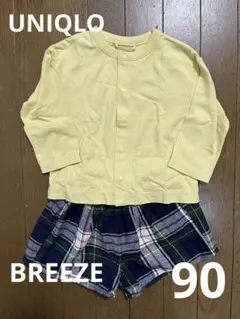 【美品】お洋服セット　AIRism カーディガン　breeze キュロット