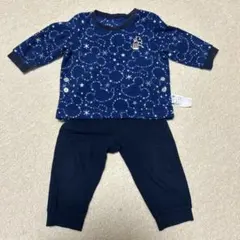 【80】ミッキー 星柄 フリースパジャマ