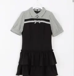 evelyn ドッキングティアードワンピース