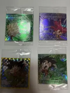 ドラゴンボール 超戦士シールウエハース 4枚セット10周年
