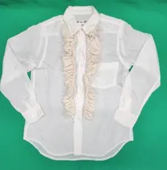 【え様、専用】COMME des GARCONS フリルブラウス 半袖 白 え様、専用】COMME des GARCONS フリルブラウス 半袖 白 - メルカリ