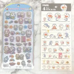 クラックスコットンパフィーシール&カミオジャパン4サイズステッカードラえもん2点