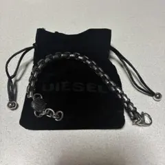 ✨新品タグ付✨DIESEL ディーゼル 2-ZIPALIP ブレスレット レザー 