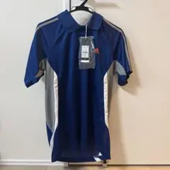 adidas ポロシャツ 青 新品タグ付き