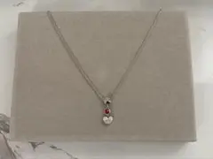 【GUCCI 】ハートモチーフ シルバー レッド ペンダント ネックレス