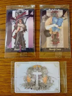 DEATH NOTEウェハース　メタリックカード3枚セット