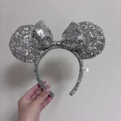 値下げ‼️ディズニー ミニー　カチューシャ　スパンコール【パーク内販売なし】