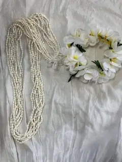 フラダンス用ハクとシェルレイ8連のセット