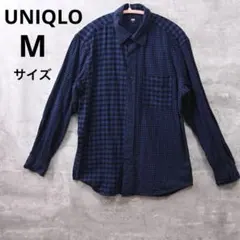 UNIQLO フランネルチェックシャツ M 綿100% ネルシャツ