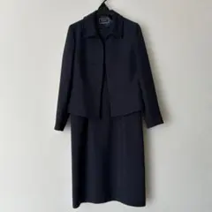 ネイビー ツイード風スーツ セット