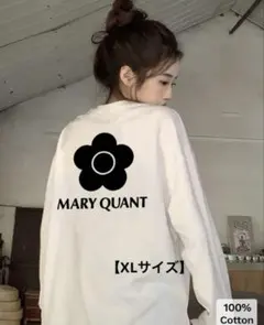 新品】フラワーロゴ★ロンT★ホワイト