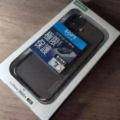 iPhone17 ソフトケース メタリックブルーフレーム