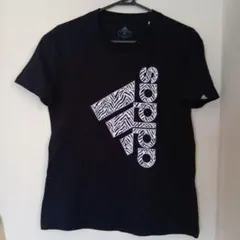 adidas レディース Tシャツ ブラック ゼブラ Lサイズのサムネイル