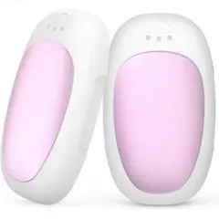 充電式カイロ 寒さ対策 分離式 2個 セット電気カイロ 超軽量 ピンク