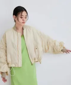 アダムエロペ　パフスリーブMA-1