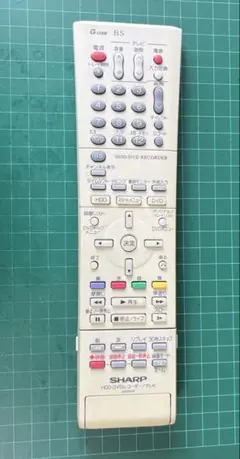 シャープ HDD.DVDレコーダー/テレビ リモコン GA320SA - メルカリ