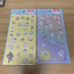 2種　ちいかわ キラキラシール　ステッカー　ハチワレ　モモンガ　うさぎ　シール