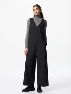 UNIQLO ブラック ジャンプスーツ M