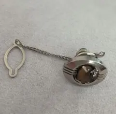 タイピン　ネクタイピン　タイガーズアイ　昭和レトロ