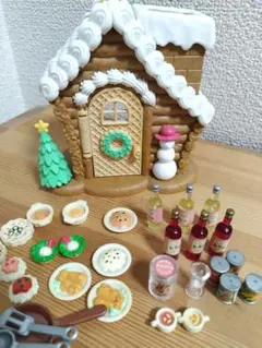 シルバニア　お菓子のお家＆森のキッチン小物セット