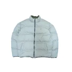 NIKE リバーシブル ダウンジャケット ベージュ カーキ ヌプシ型 XXL