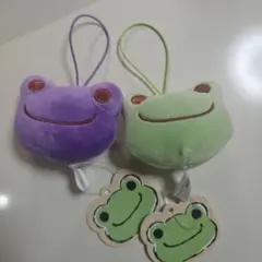 カエルのピクルス　もちもちフェイスマスコット 2個セット