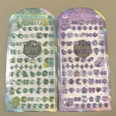 正規品 うるちゅるプチシール グリーン パープル セット ボンボンドロップ