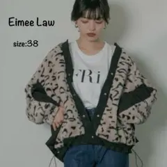 Eimee Law バックフリル フェイクファー レオパード ブルゾン 38.