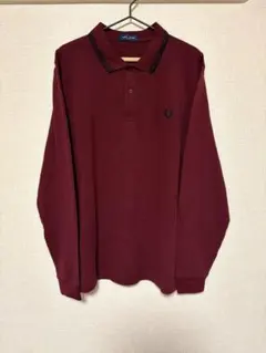 Fred Perry フレッドペリー ポロシャツ 長袖 バーガンディ M3636
