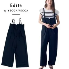 Editt by YECCA VECCA サロペット（ブラック／ストライプ） - メルカリ