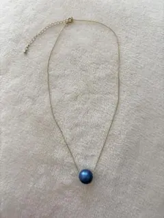 藍染 コットンパール ネックレス