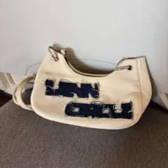 キャンバス ショルダーバッグ デニムロゴのサムネイル
