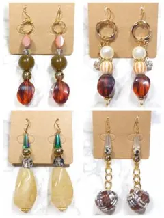 ＃084 ハンドメイドピアス まとめ売り