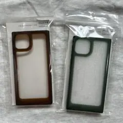 iPhone 14用 スクエアスマホケース 2色セット
