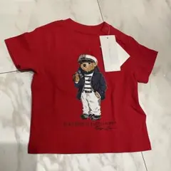 ポロベア Tシャツ 70 赤 半袖 ベビー服 赤ちゃん レッド ラルフローレン