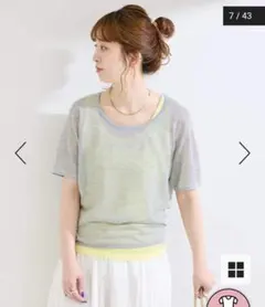 B. C STOCK 《2枚セット》手洗い可 / タンク付きニットTEE setのサムネイル