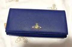 Vivienne Westwood 長財布 ブルー 969VW530 - メルカリ