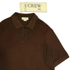 90's J.Crew 無地 半袖ポロシャツ ブラウンのサムネイル