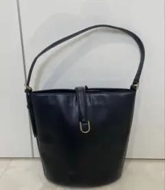 黒 バケツ型 ショルダーバッグ　ZARA