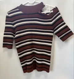 INGNI オフショルダーストライプトップス