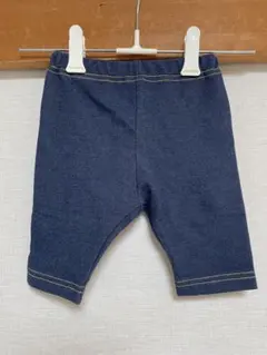 ネイビー デニム風 ストレッチパンツ ~95cm