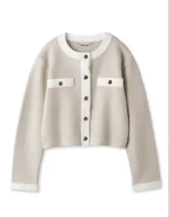 CELFORD セルフォード ツイード風ニットカーディガン