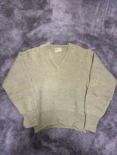 60s Brentwood MOHAIR Vネック　ニット　アルパカ