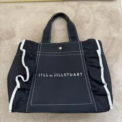 JILL BY JILLSTUART トートバッグ ブラック 大 フリルトート