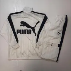希少色　PUMA セットアップ　ジャージ　廃盤　白　黒　ヒットユニオン〈318〉