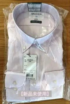 ORIHICA 薄ピンク 春 ワイシャツ 長袖 L82 【春夏シーズンに最適】