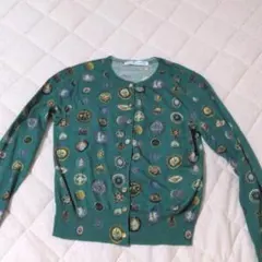 Jane Marple ヴィンテージボタン柄　カーディガン