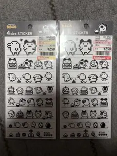 正規品　新品　たまごっち　4size STICKER ドット柄　2枚セット