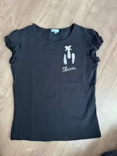 【美品】TOCCA バレエシューズ刺繍 Tシャツ ブラック 130のサムネイル