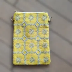 ミナペルホネン　ハンドメイド　スマホショルダー